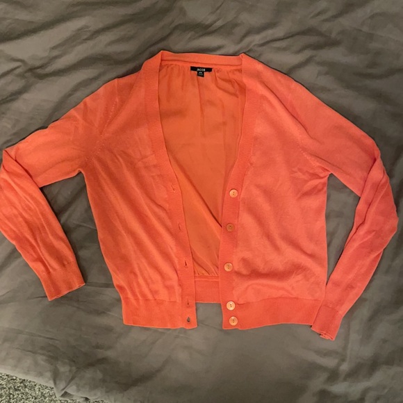 Jacob brand cardigan and tank set. Tangerine and white size S. - Picture 3 of 11